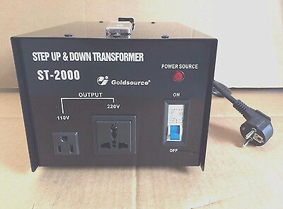 NEU SPANNUNGSWANDLER TRANSFORMATOR 230V AUF 110V 2000W KONVERTER EUROPE NEU SPANNUNGSWANDLER TRANSFORMATOR 230V AUF 110V 2000W KONVERTER EUROPE