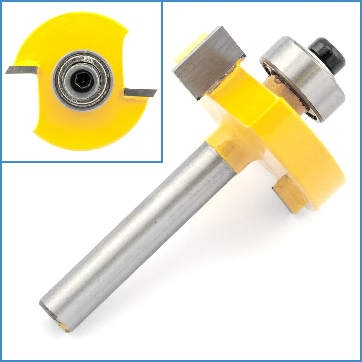 Rabbet router bit with bearing deals