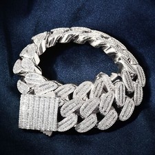 21MM Ice Out Hop Hip Bling Miami Cuban Bracel...