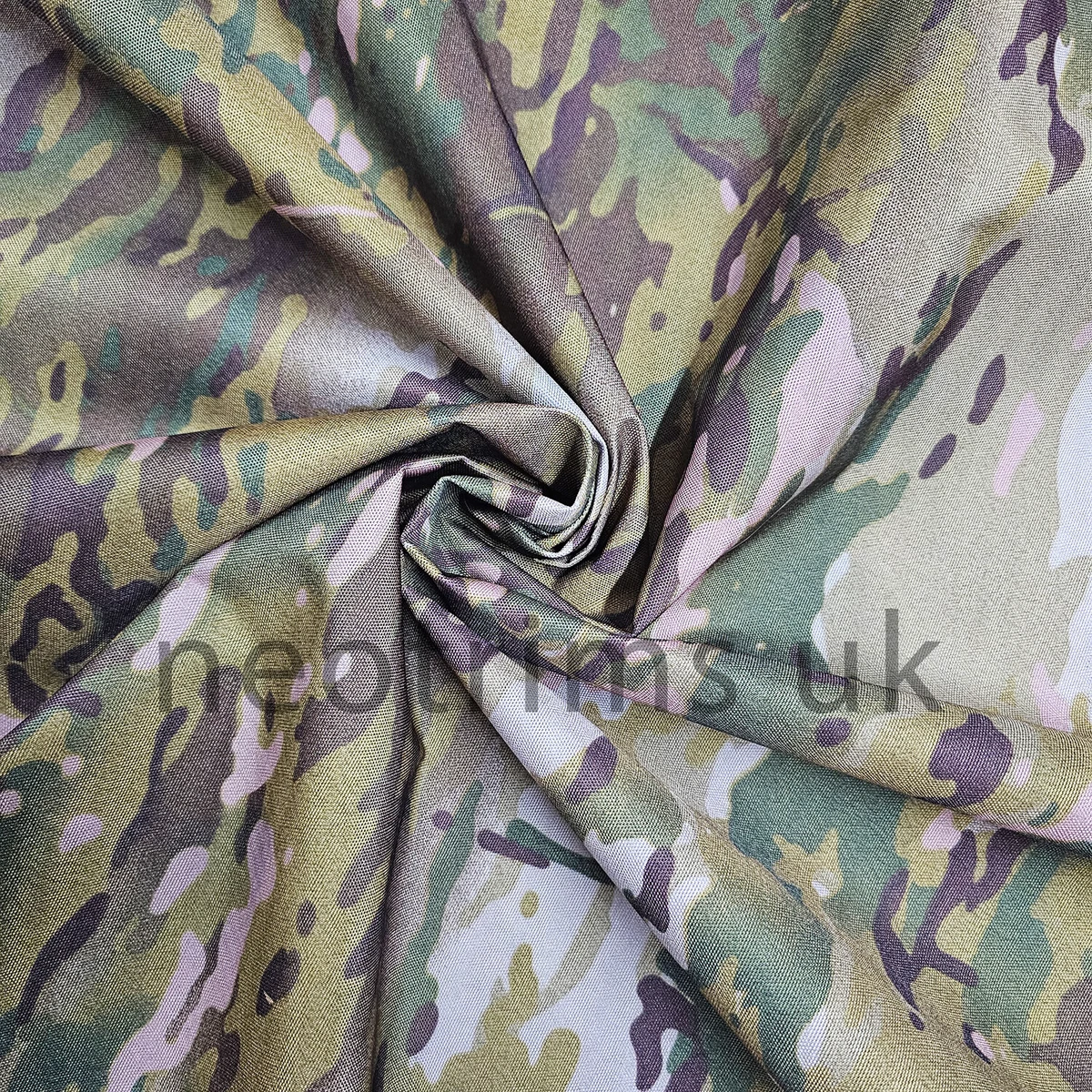Tissu imperméable - Oxford camo brun II