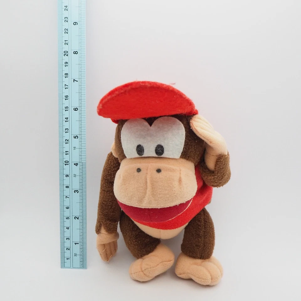 Super Donkey Kong C0711A Diddy Kong Yujin Peluche 8" Muñeca Juguete Japón Diddy Foto 2 de 4