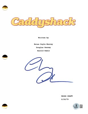 #ad Chevy Chase Signed Caddyshack Full Script Authentic Autograph Beckett $250.00
