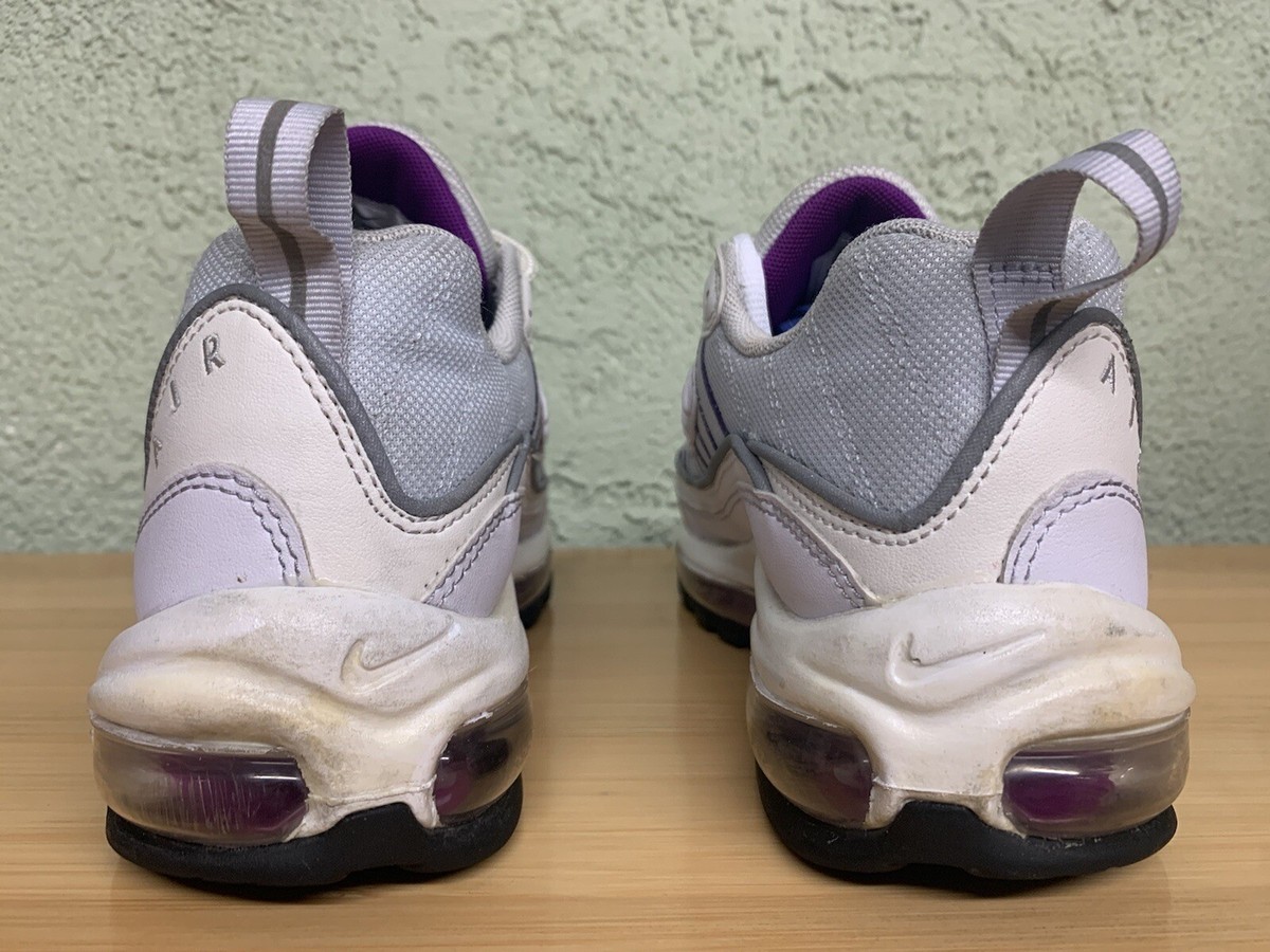 Nike Air Max 98 Training Shoes Womens 8 Mens 6.5 Grey Purple
