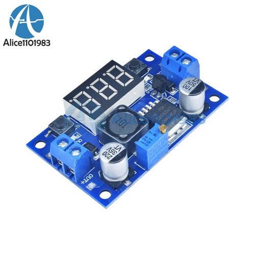 LM2596 Buck Step-down Power Converter Module DC 4.0~40 to 1.3-37V LED Voltmeter - Picture 1 of 12