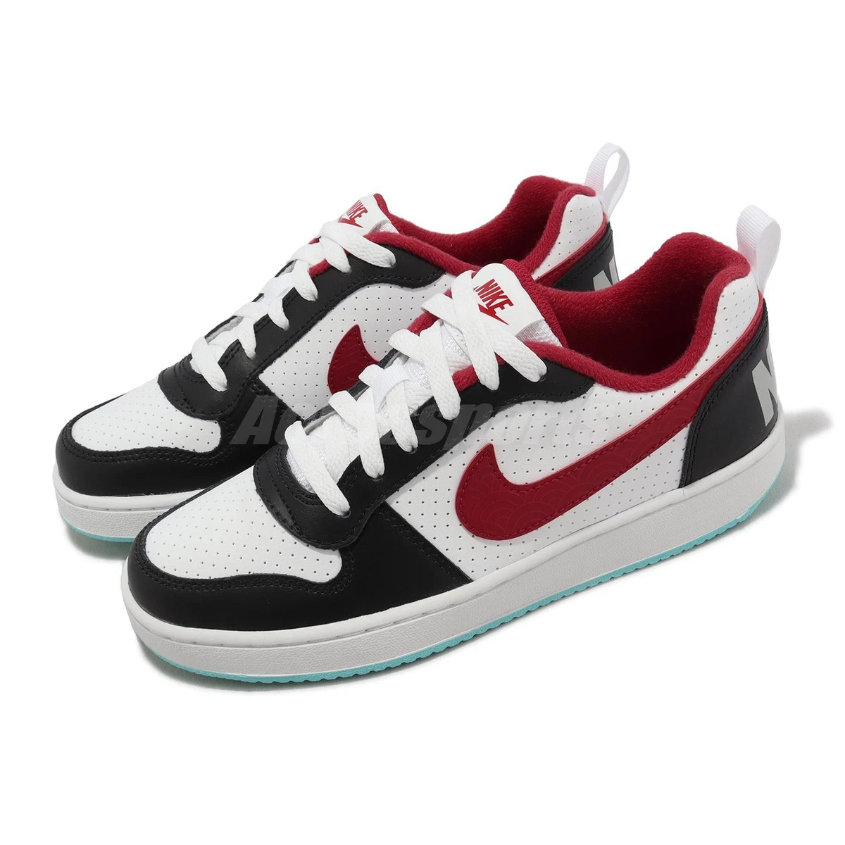 Nike Court Borough Low GS White Gym Red Kids Youth Casual Shoes DQ5354-161  | eBay