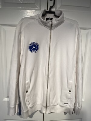 Vintage Calvin Klein White Zip Up Track 