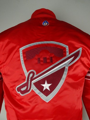 San Antonio Commanders AAF Starter Men's Satin Bomber Jacket - Picture 5 of 8