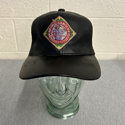 Negro League Baseball Museum Leather Hat Black Strapback One Size