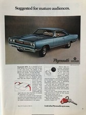 Vintage 1969 Plymouth Gtx Original Color Ad Py043 Vintage 1969 Plymouth Gtx Original Color Ad Py043