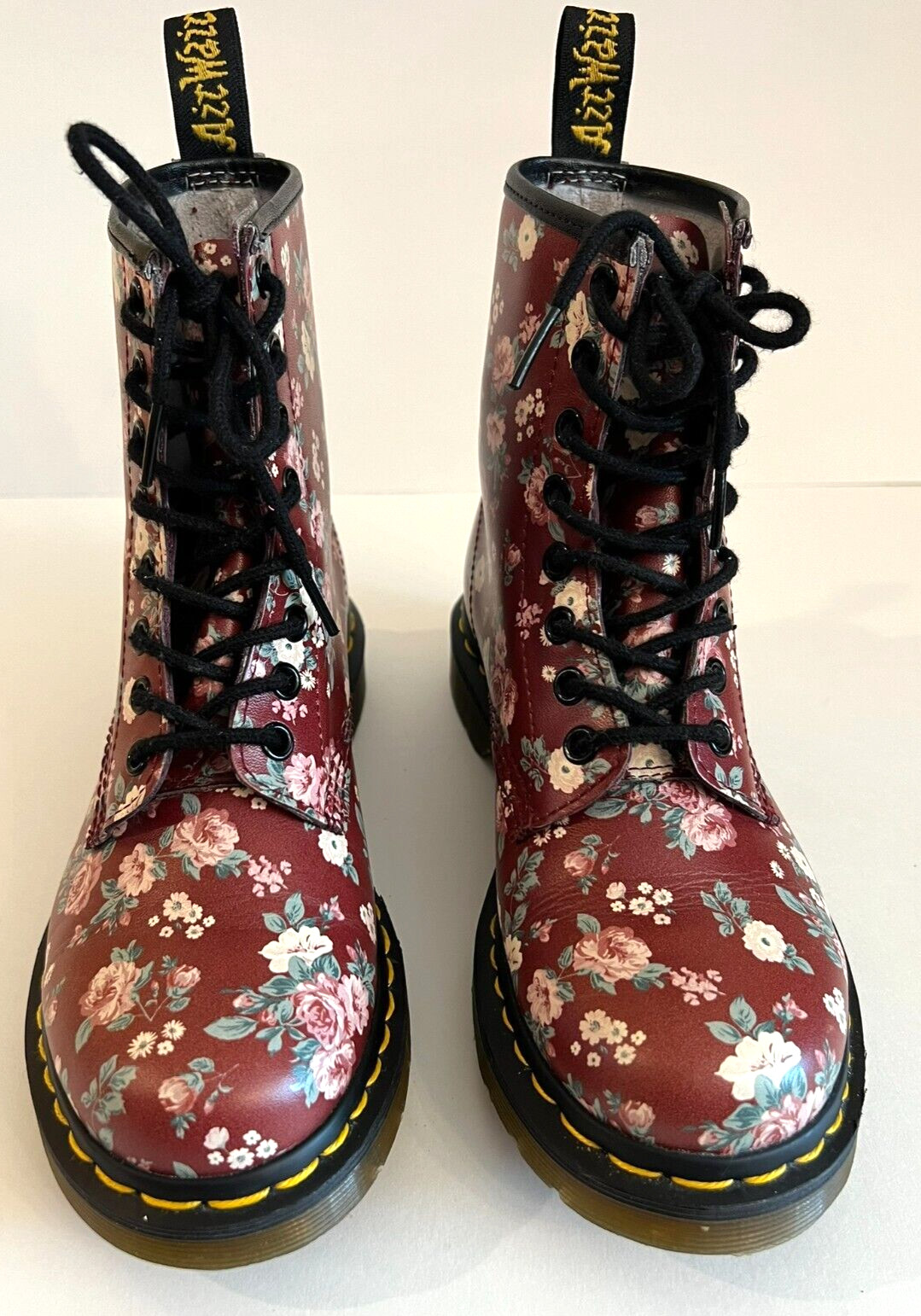 DOC MARTENS BURGUNDY PINK ROSE AirWair Bouncing Soles Boots Women 5 US / 36 EU thumbnail 3