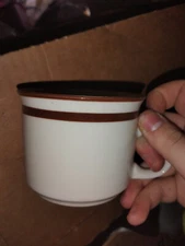 Japan Bavarian Brown Elegance II Collection vintage mug glassware cup 1 ex