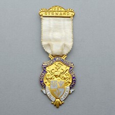The royal masonic institution for girls. 1951. Antique Large Medal. Pendant.