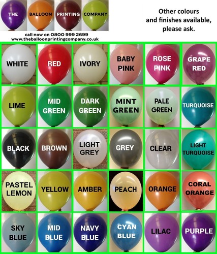 100 Personalised Printed Latex Balloons for New Baby, Christening, Boy Girl - Picture 2 of 9