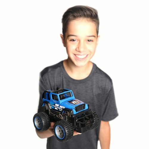Nuova brillante R/C Motor Sport Jeep Wrangler, 1:24, piena funzione, blu (2480) - Foto 9 di 12