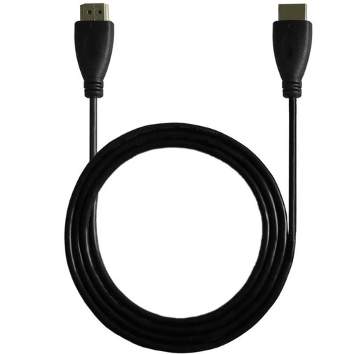 Cable 2m HDTV V1.4 Full HD 4K Audio Video pour PC TV Moniteur Projecteur Noir - Afbeelding 2 van 2