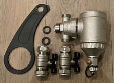 Brass Magnetic Boiler Filter 22mm Inline for Central Heating inc Valves TC-BFILT