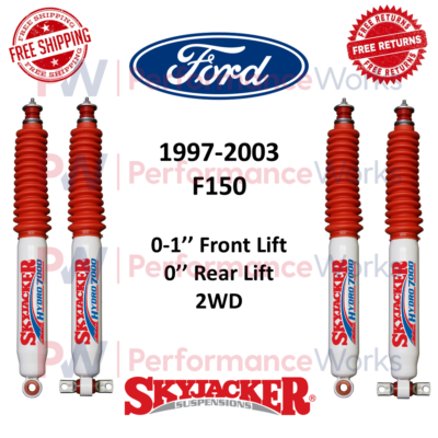 #ad Skyjacker Hydro Shock Set 0 1quot; Front amp; 0quot; Rear Lift For 1997 2003 Ford F 150 2WD $221.81