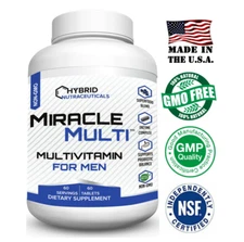 MiracleMulti Multivitamin for Men - 60 Tablets