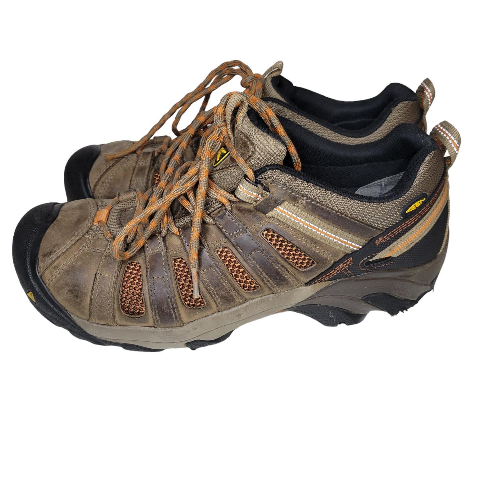 Scarpe da trekking da uomo KEEN punta in acciaio utility taglia 10 ASTM F2413 11 marrone scuro