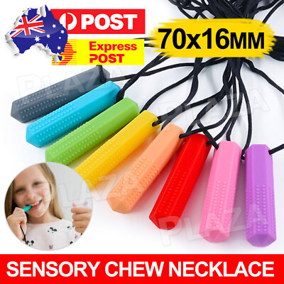 Sensory Chew Necklace Biting Teething Autism ADHD Kids Chewy