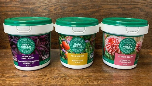 GAIA GREEN Power Bloom 2-8-4, All Purpose 4-4-4,amp; Super Fly, ships from TX