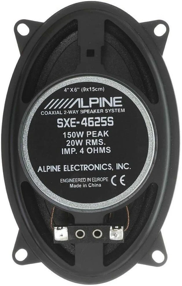 ALPINE SXE-4625S 150W MAX KIT 2 CASSE MULTIMARCHE AUTO ALTOPARLANTI OVALI 4X6" - Immagine 2 di 4