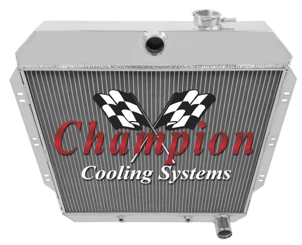 1960 1961 1962 V8 Chevy C10 camioneta Champion 4 filas radiador de aluminio MC6062 Foto 3 de 4