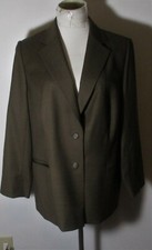 Women's Holland & Sherry Brown Blazer Suit Jacket Size L