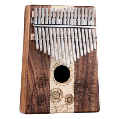 Kalimba 17 Key Thumb Piano Maple Wood Kalimba w/ Tune Hammer Music Instrument