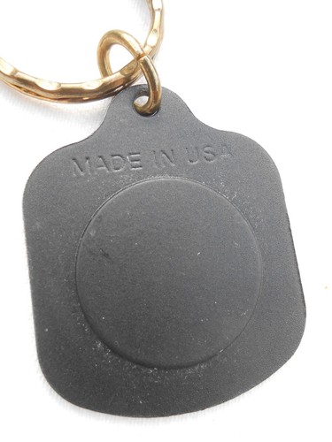 Vintage 90's SAGITTARIUS Machine Gun Black Metal Key Chain w/Gold Ring USA KF2 - Picture 3 of 5