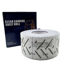 70mmx12m Ceramic Automotive Clean Sanding Sheet Roll for Woodworking P400 2 ROLL