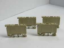 LOT OF 4 KLEMSAN FUSED TERMINAL BLOCK ASK 2 ASK2 500V 6.3 AMP A 6.3A 6MM²