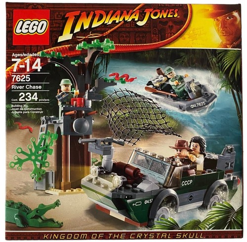 LEGO 7625 Indiana Jones River Chase (Crystal Skull) New, Sealed, Retired. MINT.