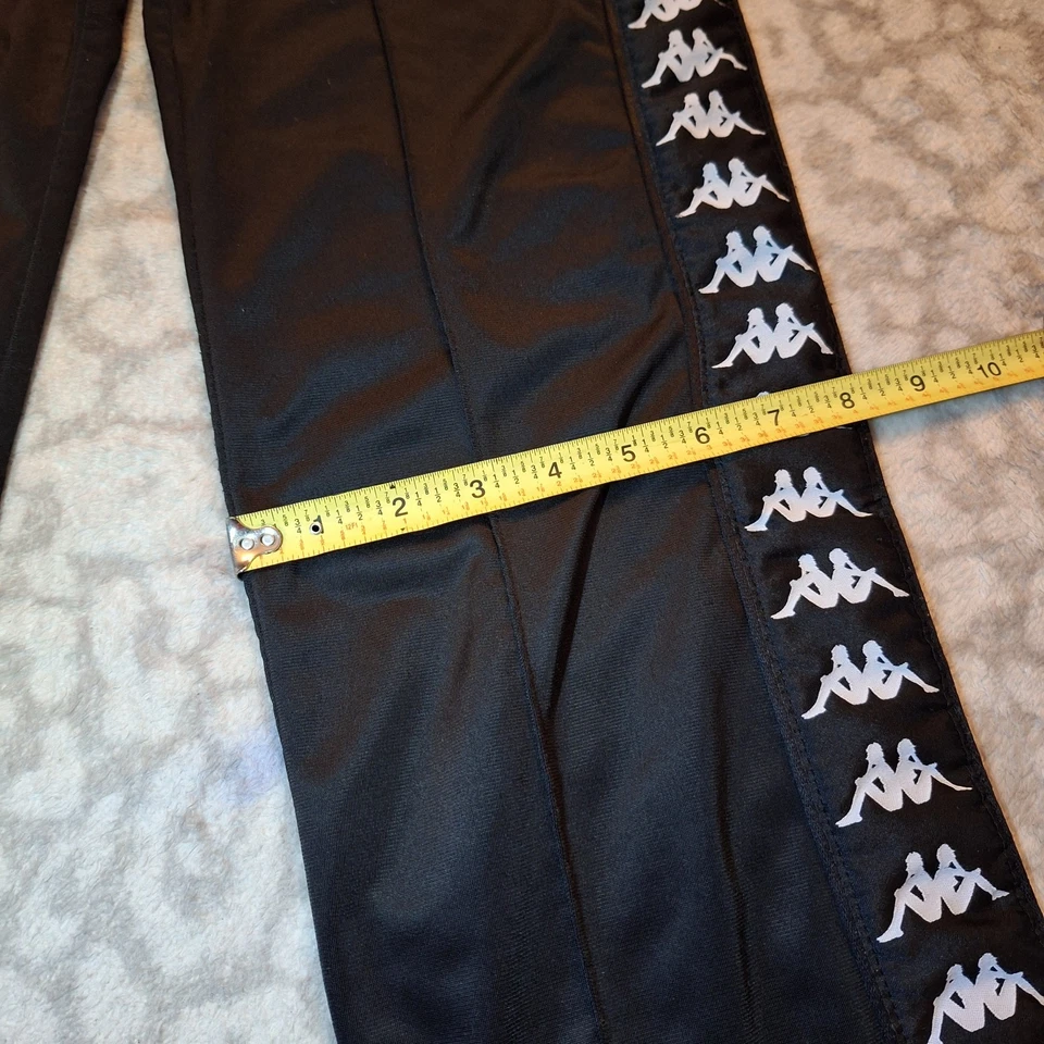 Pantalones deportivos Kappa Banda para hombre talla S negros con cinta blanca con logotipo estilo retro vintage Foto 3 de 4