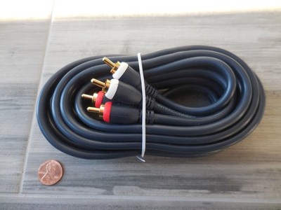 12 Ft Premium Steren Soft Coated Blue OFC RCA Male To Male Cable Super Nice READ