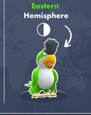 New Squawkabilly Green ( Eastern )  Pokemon Go 