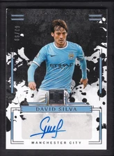2024-25 DAVID SILVA 63/99 AUTO PANINI IMPECCABLE PREMIER LEAGUE IMMORTAL INK