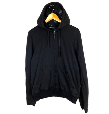 Pull homme Harley Davidson taille L zip intégral noir poches kangourou capuche - Photo 1/4