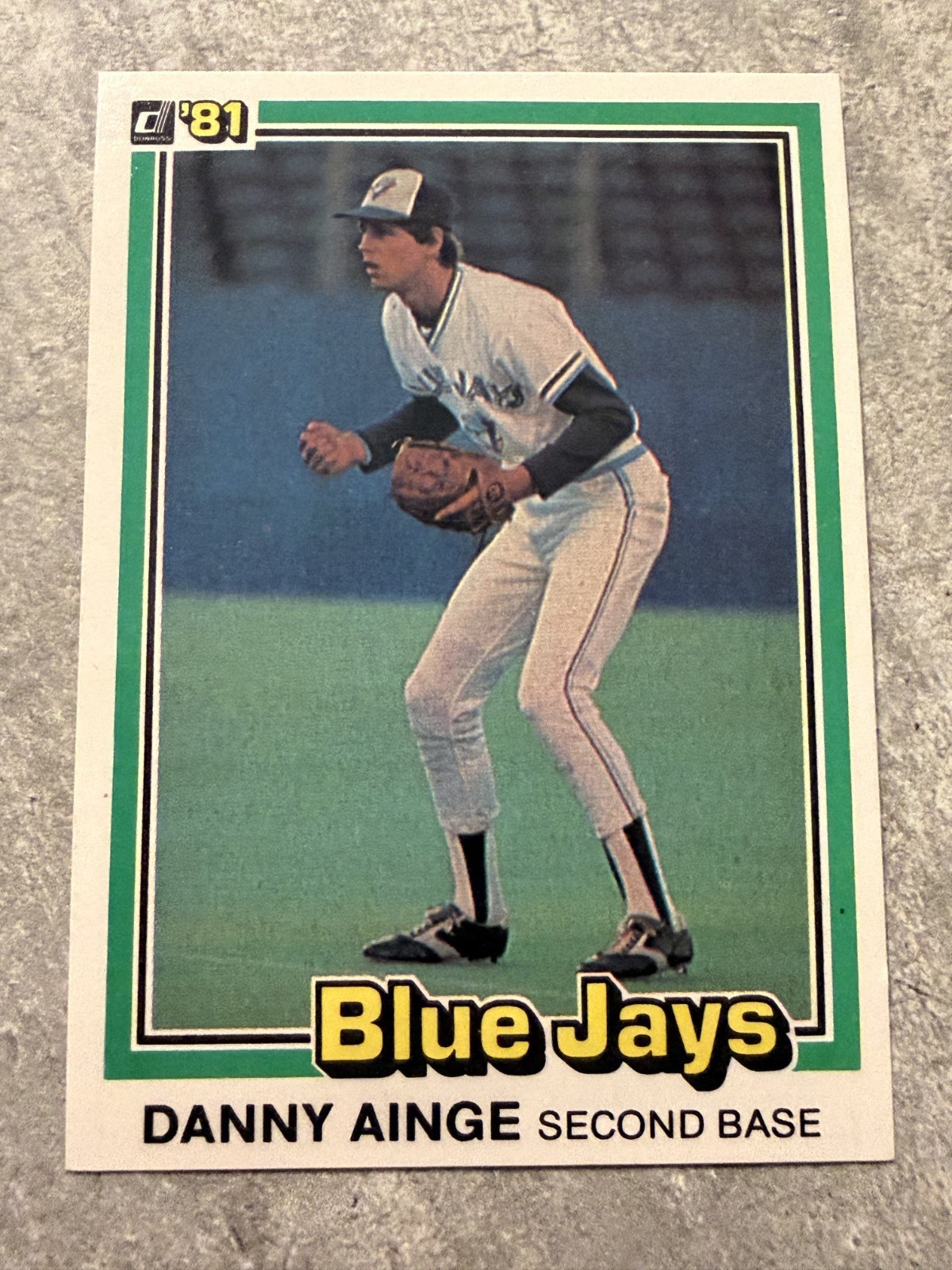 1981 Donruss #569 Danny Ainge  Rookie Card Toronto Blue Jays RC