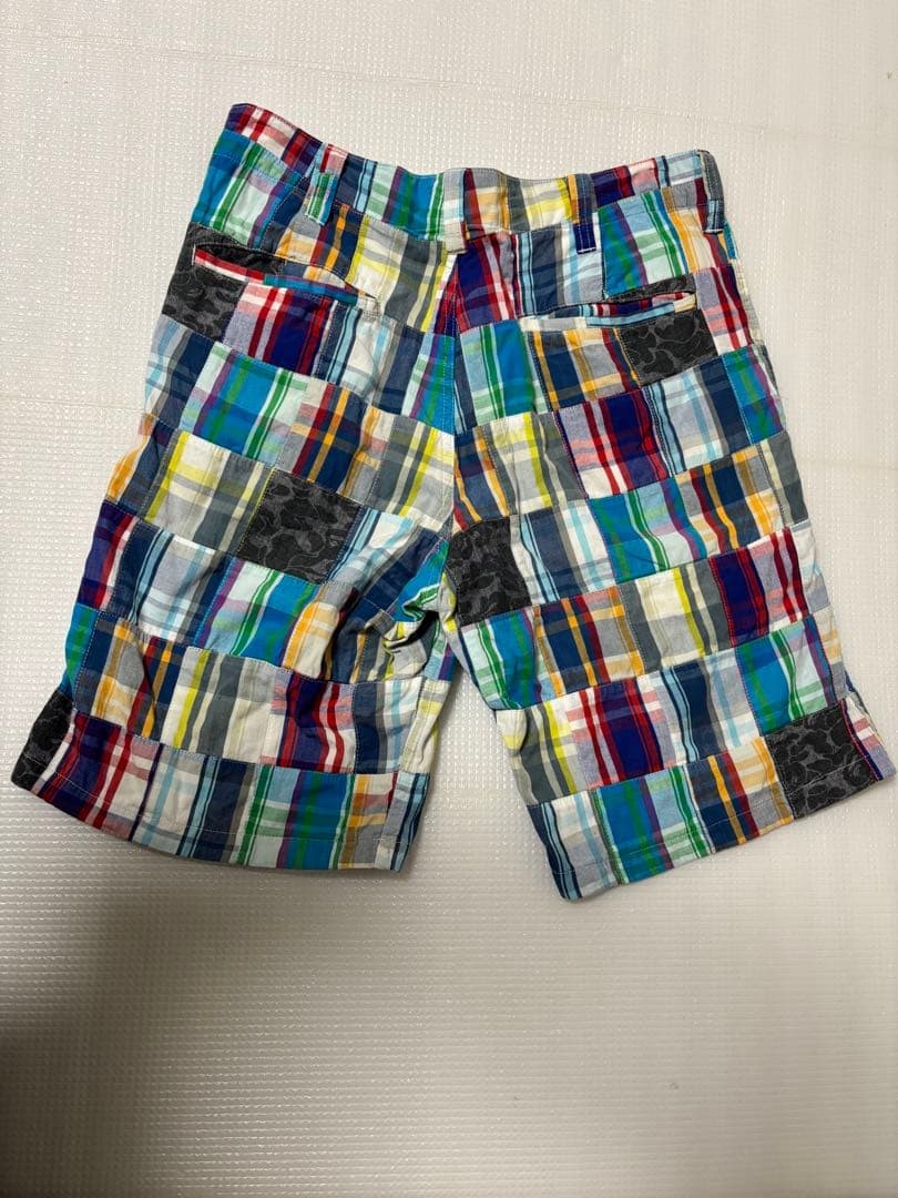 A Bathing Ape Cotton Patchwork Half Pants Shorts Multicolor M BA0226176 thumbnail 2