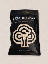 Femiro Home Waxing Hard Wax Beans, Cream, 3.5 ounce bag, unopened and unused.