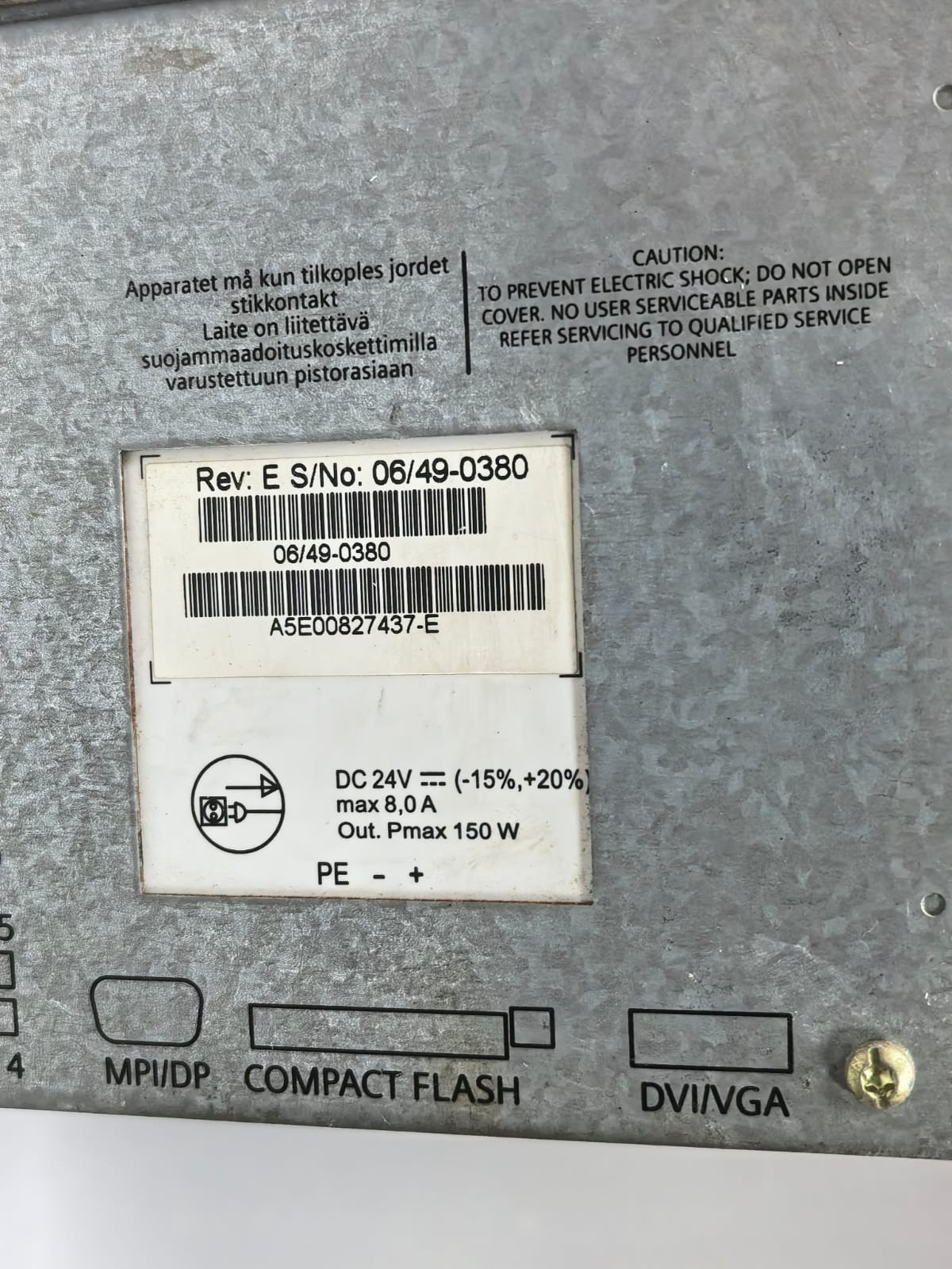 Siemens 6ES7647-6AA25-0CJ0 SIEMENS 6ES7647-6AA25-0CJ0 SIMATIC BOX PC 627(DC) 5