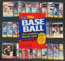 1986 FLEER MLB BASEBALL Cards Complete Your Set U Pick Jose Canseco  2/3