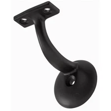 Hardware Essentials Hand Rail Bracket, Matte Black