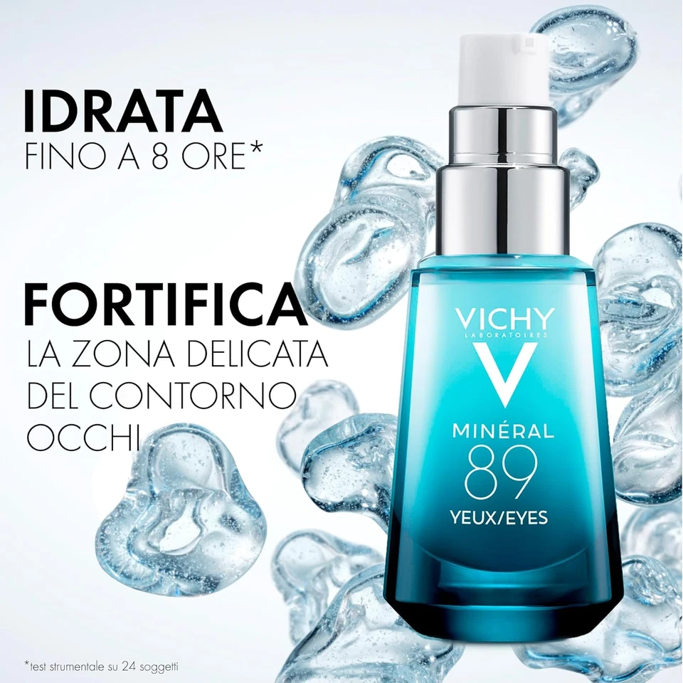 Vichy Minéral 89, Gel Occhi Fortificante, per Tutti I Tipi Di Pelle, 8H Di Idrat - Immagine 2 di 4