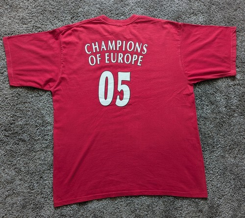 Liverpool Champions Of Europe Again T-Shirt Size XL LFC Official Merch Rare - Imagen 6 de 9