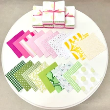 150 piece Vintage Florals pre cut charm pack 5" squares 100% cotton fabric quilt