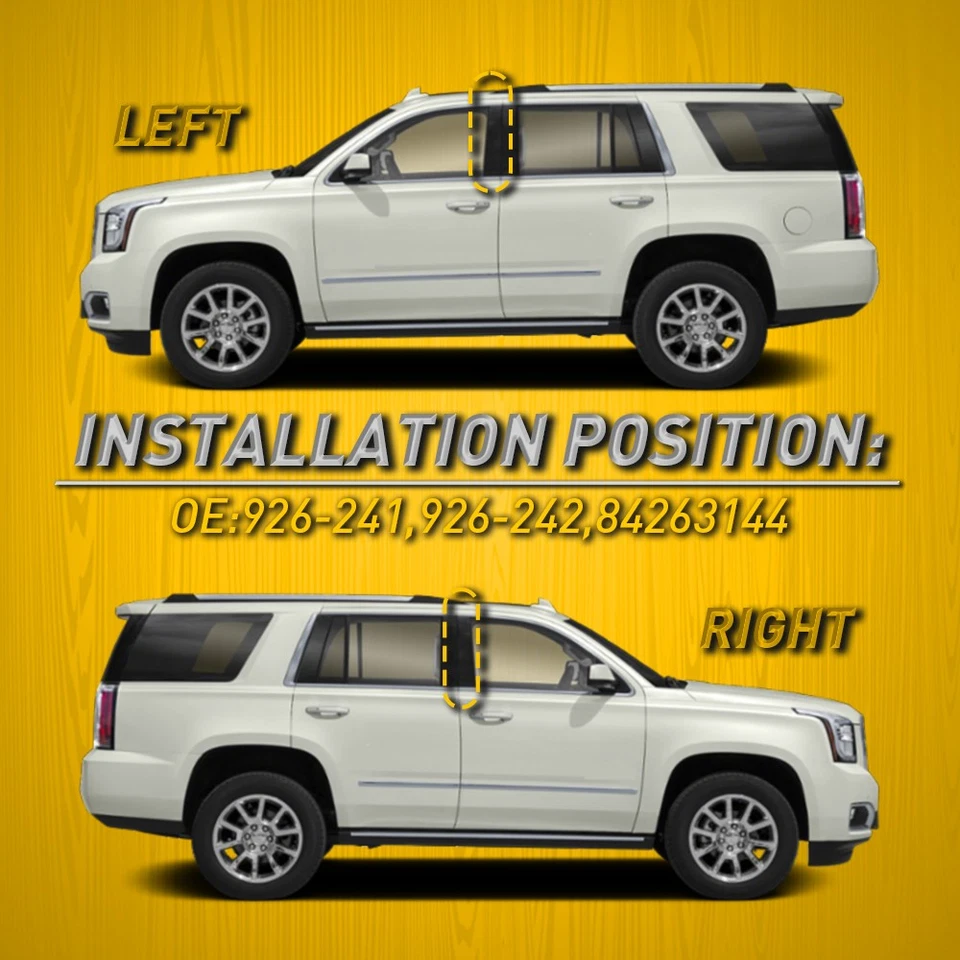 Moldura de puerta de pilar B 926-241 926-242 para Cadillac Escalade ESV 15-20 6,2 L Foto 4 de 4