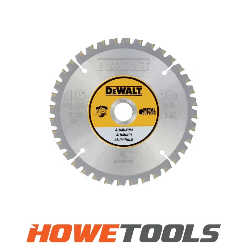 DEWALT DT1911 Aluminium 165mm x 20mm x 36T