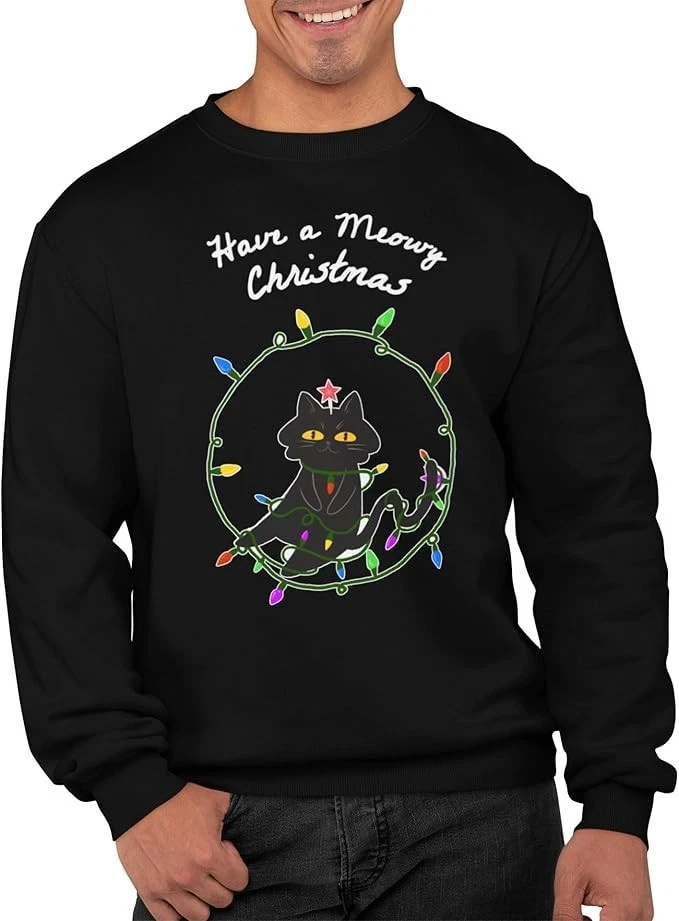 Bombay Cat Xmas Jumper Funny Ugly Sweatshirt Unisex Adults Kids Gift